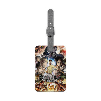 Attack on Titan 2nd Season Polyester Saffiano Rectangle White Luggage Tag Card Insert