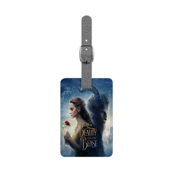 Beauty and the Beast 2017 Polyester Saffiano Rectangle White Luggage Tag Card Insert