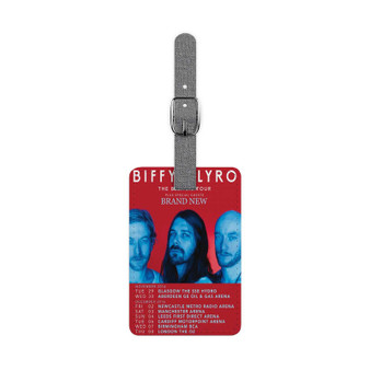 Biffy Clyro Tour Dates 2017 Polyester Saffiano Rectangle White Luggage Tag Card Insert