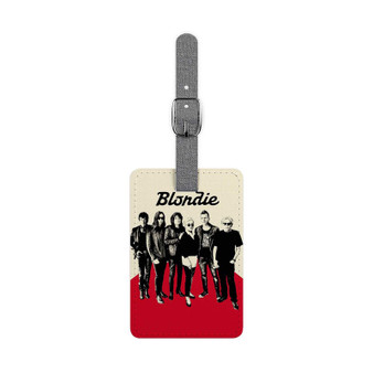 Blondie Fun Polyester Saffiano Rectangle White Luggage Tag Card Insert