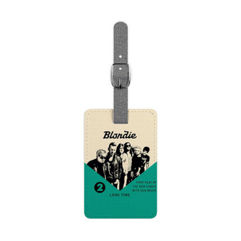 Blondie Long Time Polyester Saffiano Rectangle White Luggage Tag Card Insert