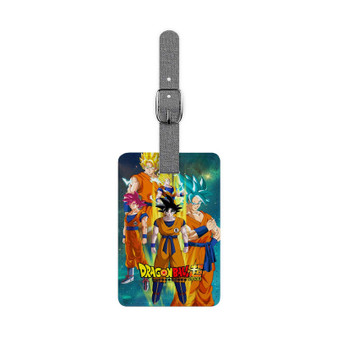 Dragon Ball Super Best Polyester Saffiano Rectangle White Luggage Tag Card Insert