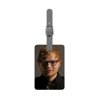 Ed Sheeran Cheap Polyester Saffiano Rectangle White Luggage Tag Card Insert