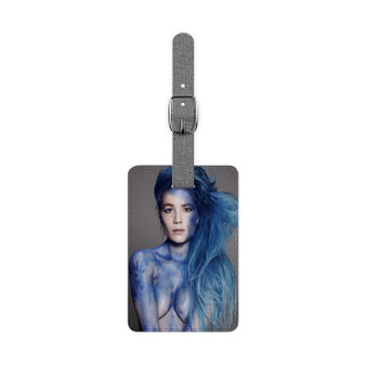 Halsey Best Polyester Saffiano Rectangle White Luggage Tag Card Insert