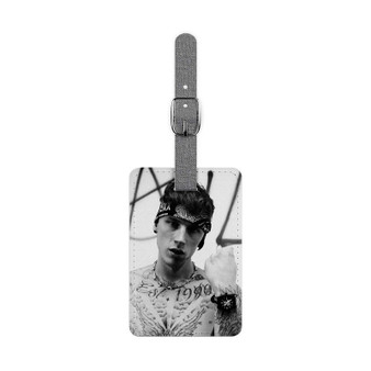 Machine Gun Kelly Polyester Saffiano Rectangle White Luggage Tag Card Insert