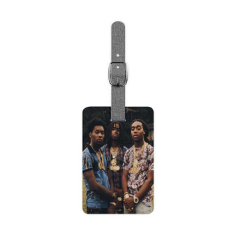 Migos Best Polyester Saffiano Rectangle White Luggage Tag Card Insert