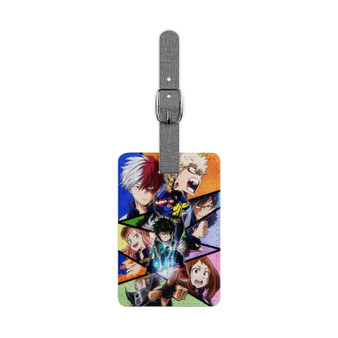 My Hero Academia Arts Polyester Saffiano Rectangle White Luggage Tag Card Insert