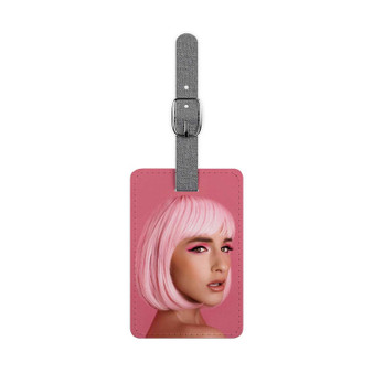 Njomza Hear Me Polyester Saffiano Rectangle White Luggage Tag Card Insert