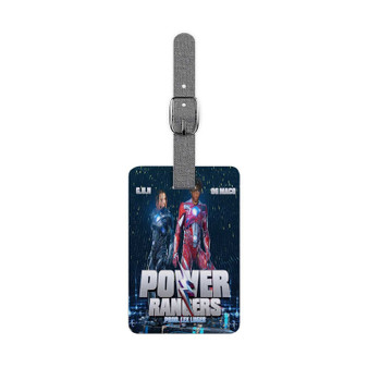 Power Rangers OG Maco Feat GUN Polyester Saffiano Rectangle White Luggage Tag Card Insert