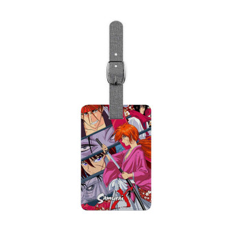 Rurouni Kenshin Wandering Samurai Best Polyester Saffiano Rectangle White Luggage Tag Card Insert
