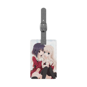 Sono Hanabira ni Kuchizuke wo Anata to Koibito Tsunagi Polyester Saffiano Rectangle White Luggage Tag Card Insert