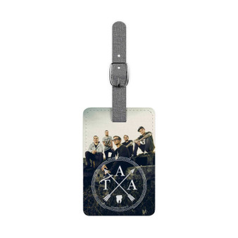 The Amity Affliction Best Polyester Saffiano Rectangle White Luggage Tag Card Insert