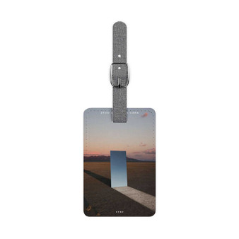 Zedd Alessia Cara Stay Polyester Saffiano Rectangle White Luggage Tag Card Insert