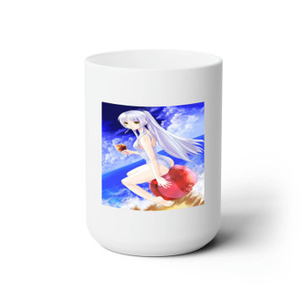 Angel Beats Kanade Tachibana Tenshi White Ceramic Mug 15oz Sublimation With BPA Free