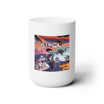 FLCL Arts White Ceramic Mug 15oz Sublimation With BPA Free