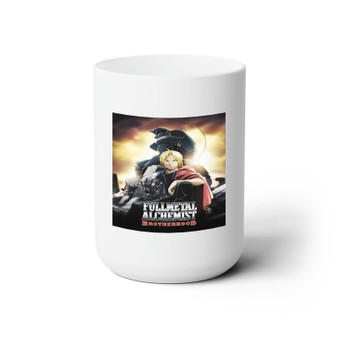Fullmetal Alchemist Brotherhood Best White Ceramic Mug 15oz Sublimation With BPA Free