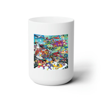 Futurama X White Ceramic Mug 15oz Sublimation With BPA Free