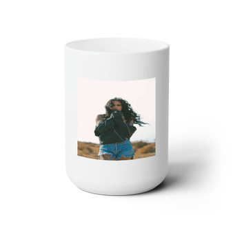 Kehlani Arts White Ceramic Mug 15oz Sublimation With BPA Free