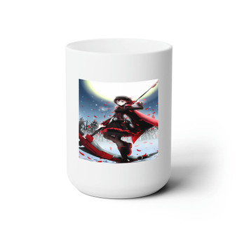 RWBY Ruby Best White Ceramic Mug 15oz Sublimation With BPA Free