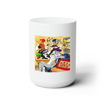 The Bugs Bunny Looney Tunes Best White Ceramic Mug 15oz Sublimation With BPA Free