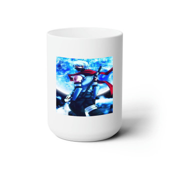 The Ultimate Ninja Kakashi Hatake Naruto White Ceramic Mug 15oz Sublimation With BPA Free