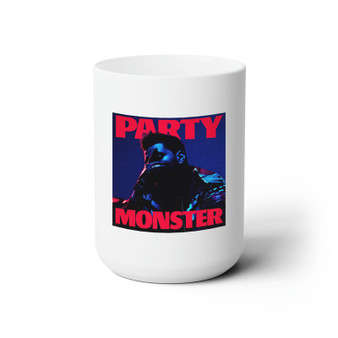 The Weeknd Party Monster White Ceramic Mug 15oz Sublimation With BPA Free