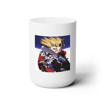 Trigun Best White Ceramic Mug 15oz Sublimation With BPA Free