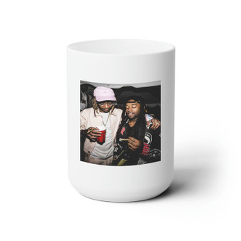 Ty Dolla ign Wiz Khalifa White Ceramic Mug 15oz Sublimation With BPA Free