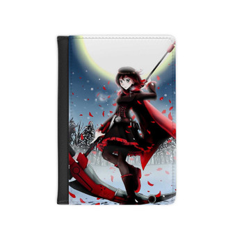 RWBY Ruby Best PU Faux Leather Passport Cover Wallet Black Holders Luggage Travel