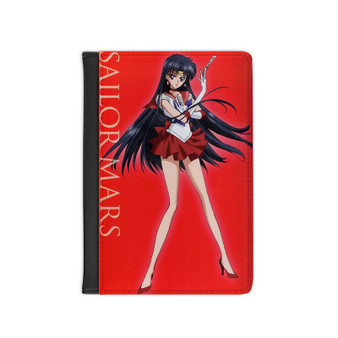 Sailor Mars Best PU Faux Leather Passport Cover Wallet Black Holders Luggage Travel