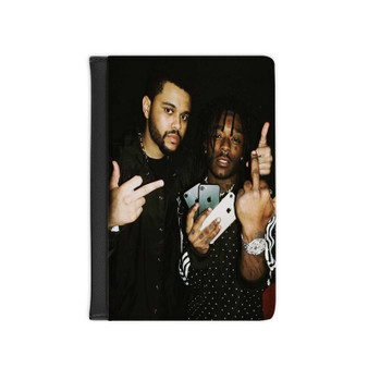 The Weeknd and Lil Uzi Vert PU Faux Leather Passport Cover Wallet Black Holders Luggage Travel