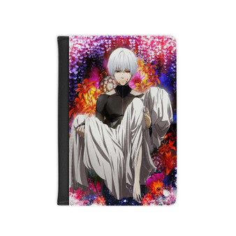 Tokyo Ghoul Arts Best PU Faux Leather Passport Cover Wallet Black Holders Luggage Travel