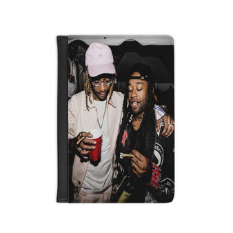 Ty Dolla ign Wiz Khalifa PU Faux Leather Passport Cover Wallet Black Holders Luggage Travel