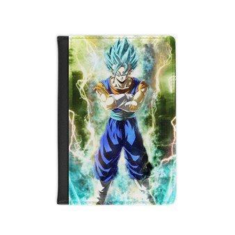 Vegito Super Saiyan Blue Dragon Ball Super Best PU Faux Leather Passport Cover Wallet Black Holders Luggage Travel