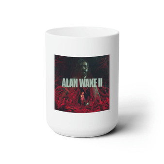 Alan Wake 2 White Ceramic Mug 15oz With BPA Free