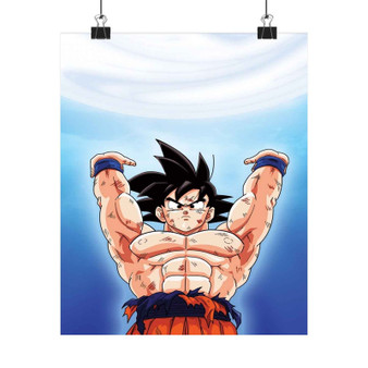 Goku Spirit Bomb Dragon Ball Best Art Print Satin Silky Poster Wall Home Decor