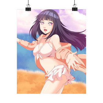 Hinata Hyuga Naruto Shippuden Art Print Satin Silky Poster Wall Home Decor