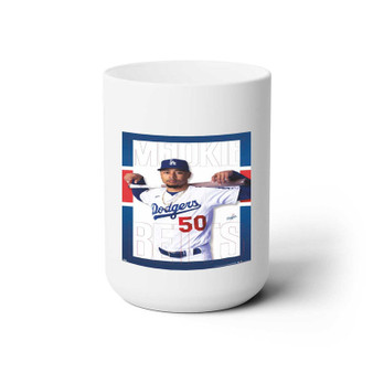 Mookie Betts LA Dodgers White Ceramic Mug 15oz With BPA Free