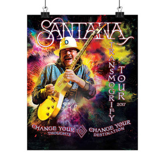 Santana Art Print Satin Silky Poster Wall Home Decor