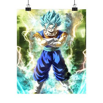 Vegito Super Saiyan Blue Dragon Ball Super Best Art Print Satin Silky Poster Wall Home Decor