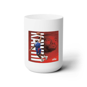 Kawhi Leonard LA Clippers White Ceramic Mug 15oz With BPA Free