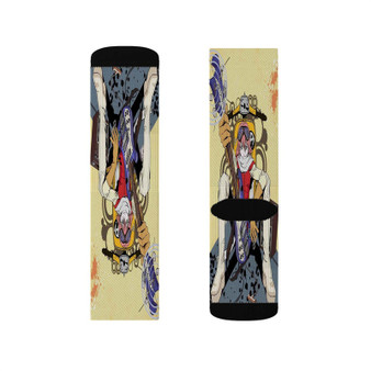 FLCL Best Sublimation White Socks Polyester Unisex Regular Fit