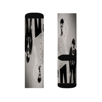 The Chainsmokers Best Sublimation White Socks Polyester Unisex Regular Fit
