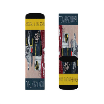 Tom Rosenthal Outerspace Mover Sublimation White Socks Polyester Unisex Regular Fit