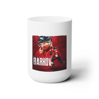 Aleksander Barkov Florida Panthers White Ceramic Mug 15oz With BPA Free