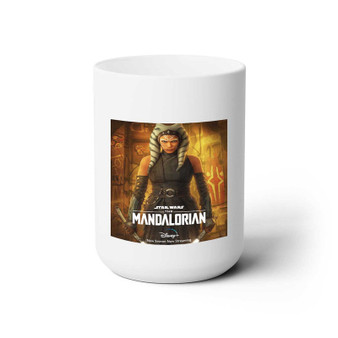 Ahsoka Tano Mandalorian White Ceramic Mug 15oz With BPA Free