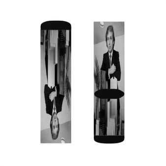 Young Donald Trump Sublimation White Socks Polyester Unisex Regular Fit