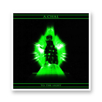 A Chal To The Light Kiss-Cut Stickers White Transparent Vinyl Glossy