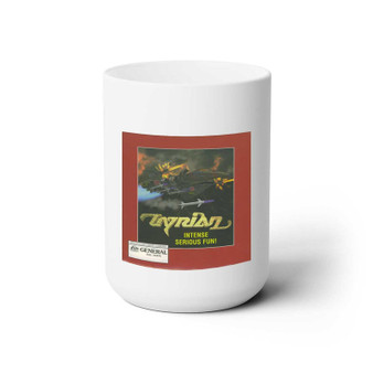 Tyrian White Ceramic Mug 15oz With BPA Free