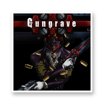 Gungrave Kiss-Cut Stickers White Transparent Vinyl Glossy
